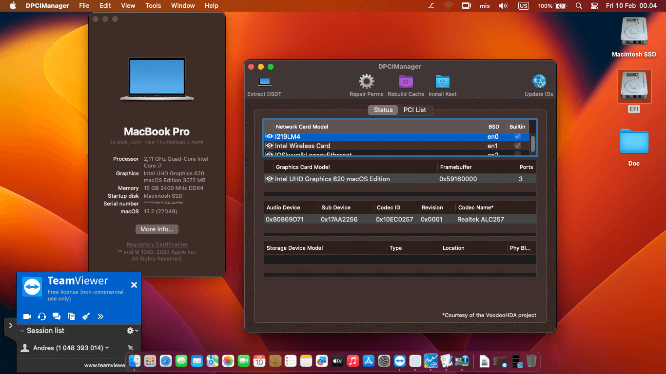 Lenovo Thinkpad X280 4th [KabyLake R   Intel UHD 620 + PS2 SMBUS]   OpenCore 1
